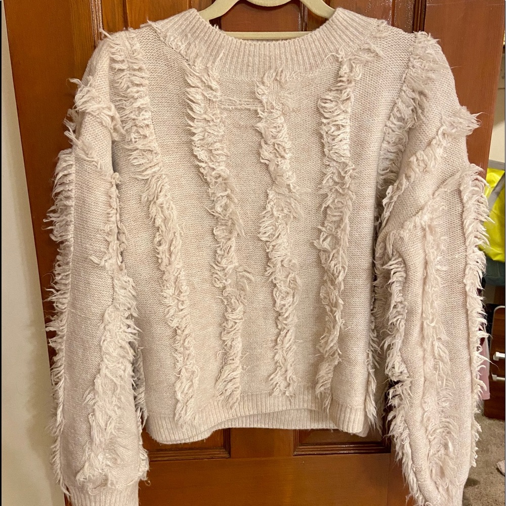 Tuscaloosa Fringe Knit Sweater